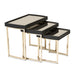 AICO Furniture Lisbon Nesting Table in Silken Matte Black image