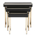 AICO Furniture Lisbon Nesting Table in Silken Matte Black - Visions in Furniture (La Mirada, CA)
