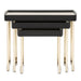 AICO Furniture Lisbon Nesting Table in Silken Matte Black - Visions in Furniture (La Mirada, CA)
