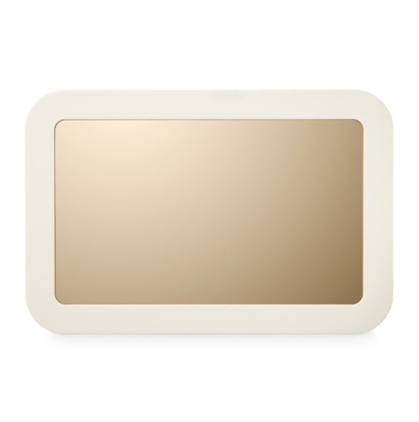 AICO Furniture Wall Mirror in Silken Matte Cream - Visions in Furniture (La Mirada, CA)