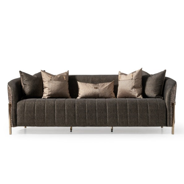 AICO Furniture Lisbon Sofa in Onyx Gold - Visions in Furniture (La Mirada, CA)