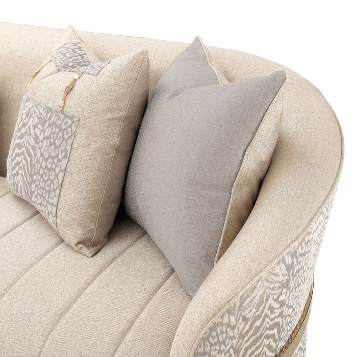 AICO Lisbon Sofa in Opal Gold - Visions in Furniture (La Mirada, CA)