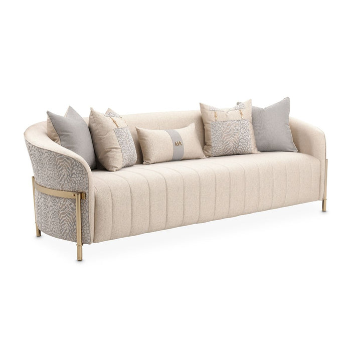 AICO Lisbon Sofa in Opal Gold - Visions in Furniture (La Mirada, CA)