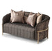AICO Furniture Lisbon Loveseat in Onyx Gold - Visions in Furniture (La Mirada, CA)