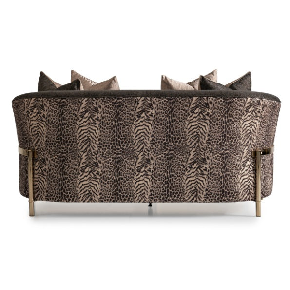AICO Furniture Lisbon Loveseat in Onyx Gold - Visions in Furniture (La Mirada, CA)
