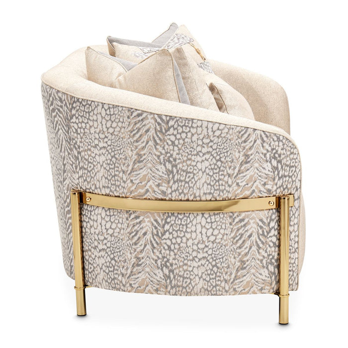 AICO Lisbon Loveseat in Opal Gold - Visions in Furniture (La Mirada, CA)