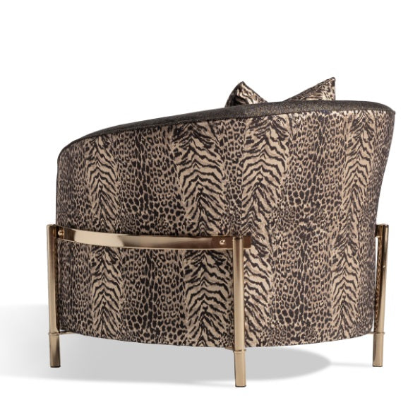AICO Furniture Lisbon Chair in Onyx Gold - Visions in Furniture (La Mirada, CA)
