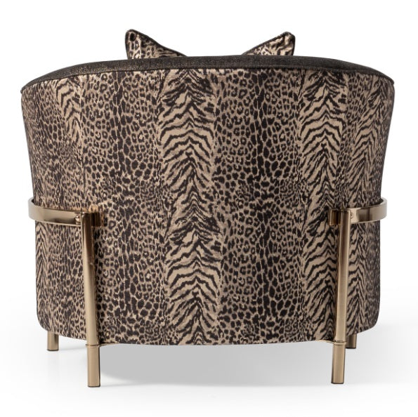 AICO Furniture Lisbon Chair in Onyx Gold - Visions in Furniture (La Mirada, CA)