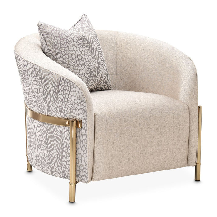 AICO Lisbon Chair in Opal Gold - Visions in Furniture (La Mirada, CA)