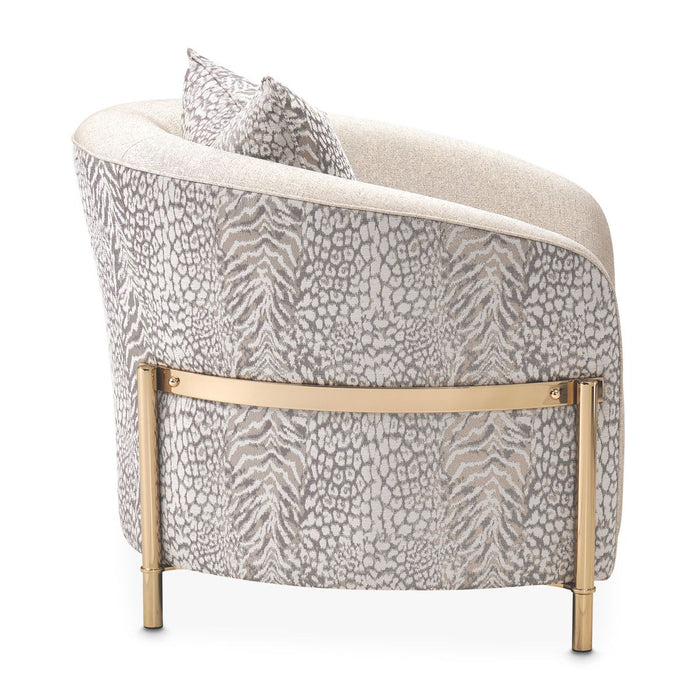 AICO Lisbon Chair in Opal Gold - Visions in Furniture (La Mirada, CA)