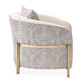 AICO Lisbon Chair in Opal Gold - Visions in Furniture (La Mirada, CA)