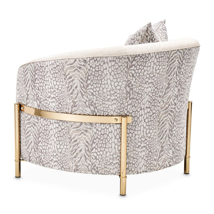 AICO Lisbon Chair in Opal Gold - Visions in Furniture (La Mirada, CA)