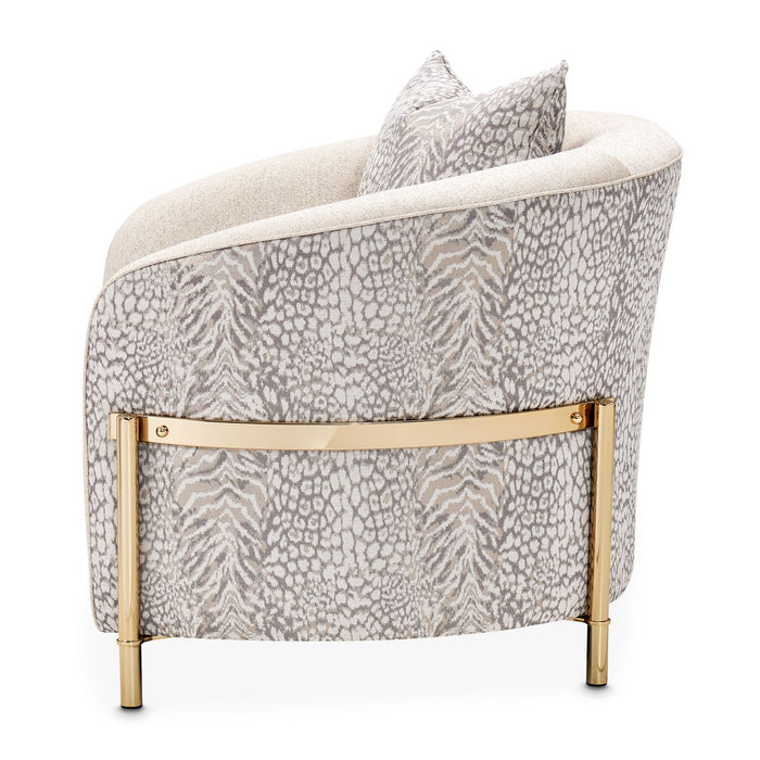 AICO Lisbon Chair in Opal Gold - Visions in Furniture (La Mirada, CA)