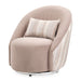 AICO Furniture Lucca Swivel Chair Silver in Silver - Visions in Furniture (La Mirada, CA)