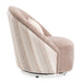AICO Furniture Lucca Swivel Chair Silver in Silver - Visions in Furniture (La Mirada, CA)