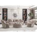 AICO Furniture Lucca Swivel Chair Silver in Silver - Visions in Furniture (La Mirada, CA)