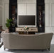 AICO Lousanne Media Cabinet in Glossy Mocha Sand - Visions in Furniture (La Mirada, CA)