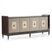 AICO Lousanne Console in Glossy Mocha Sand - Visions in Furniture (La Mirada, CA)