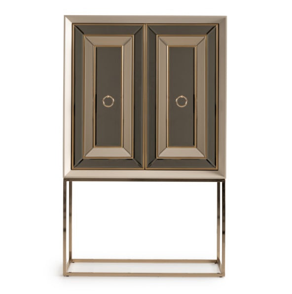 AICO Furniture Madison 2pc Bar KD in Glistening Gold - Visions in Furniture (La Mirada, CA)