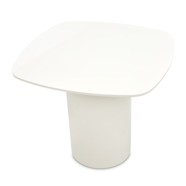 AICO Furniture Le Montreaux End Table in Cloud White - Visions in Furniture (La Mirada, CA)