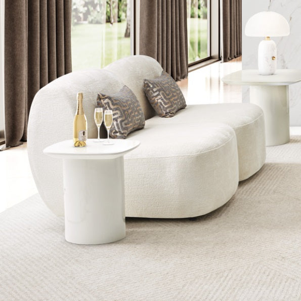 AICO Furniture Le Montreaux End Table in Cloud White - Visions in Furniture (La Mirada, CA)
