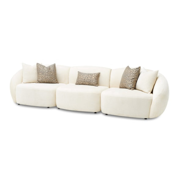 AICO Furniture Le Montreaux Corner Unit in Gardenia - Visions in Furniture (La Mirada, CA)