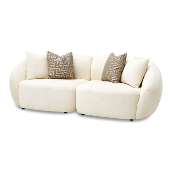 AICO Furniture Le Montreaux Corner Unit in Gardenia - Visions in Furniture (La Mirada, CA)