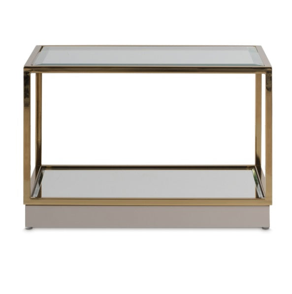 AICO Furniture Savannah Breeze 2pc Small Cocktail Table in Bright Gold - Visions in Furniture (La Mirada, CA)