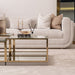 AICO Furniture Savannah Breeze 2pc Small Cocktail Table in Bright Gold - Visions in Furniture (La Mirada, CA)