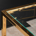 AICO Furniture Savannah Breeze End Table in Bright Gold - Visions in Furniture (La Mirada, CA)