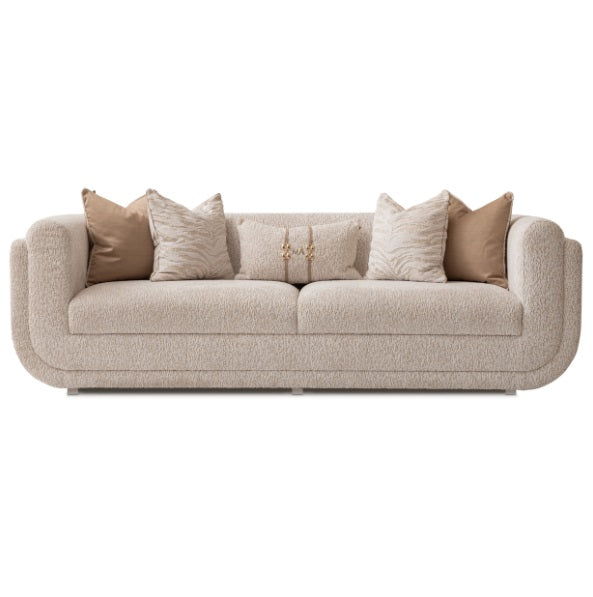 AICO Furniture Savannah Breeze Standard Sofa Cashmere in Bright Gold - Visions in Furniture (La Mirada, CA)