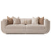 AICO Furniture Savannah Breeze Standard Sofa Cashmere in Bright Gold - Visions in Furniture (La Mirada, CA)