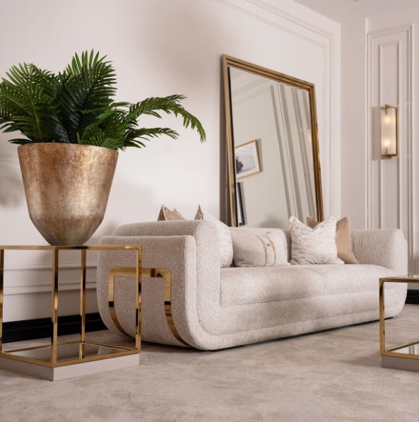 AICO Furniture Savannah Breeze End Table in Bright Gold - Visions in Furniture (La Mirada, CA)