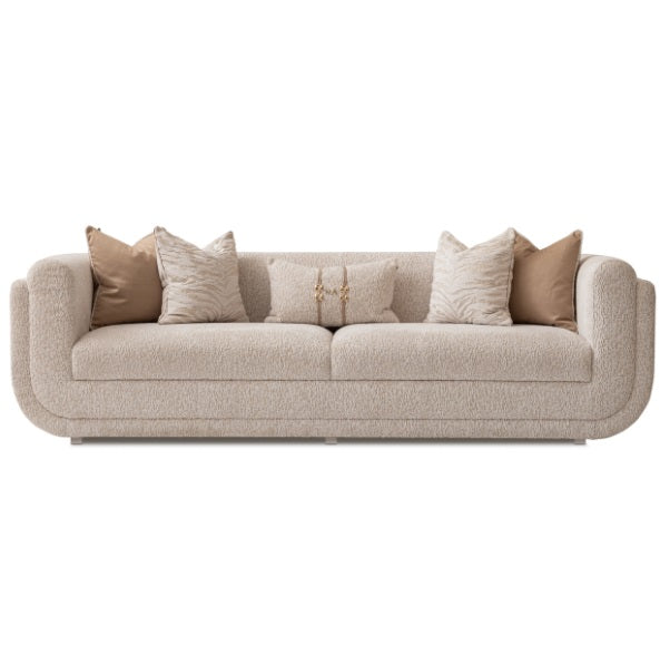 AICO Furniture Savannah Breeze Mansion Sofa Cashmere in Bright Gold - Visions in Furniture (La Mirada, CA)
