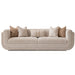 AICO Furniture Savannah Breeze Mansion Sofa Cashmere in Bright Gold - Visions in Furniture (La Mirada, CA)