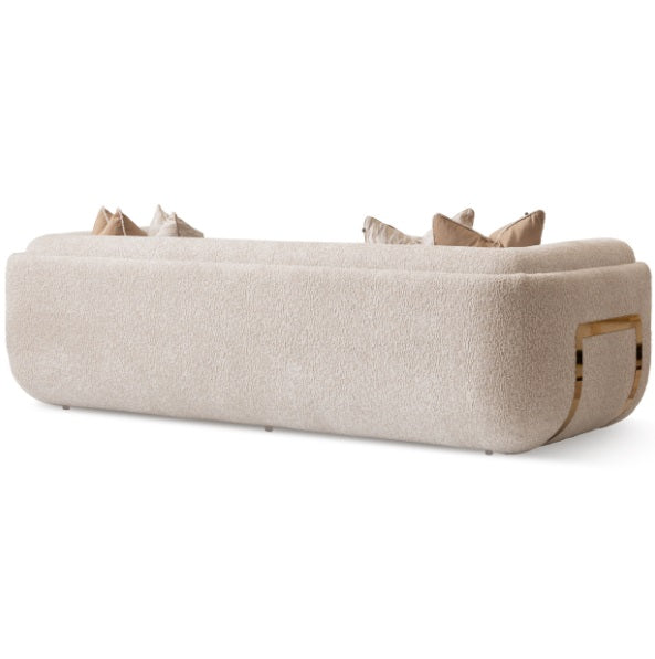 AICO Furniture Savannah Breeze Mansion Sofa Cashmere in Bright Gold - Visions in Furniture (La Mirada, CA)