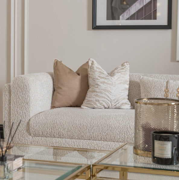 AICO Furniture Savannah Breeze Mansion Sofa Cashmere in Bright Gold - Visions in Furniture (La Mirada, CA)