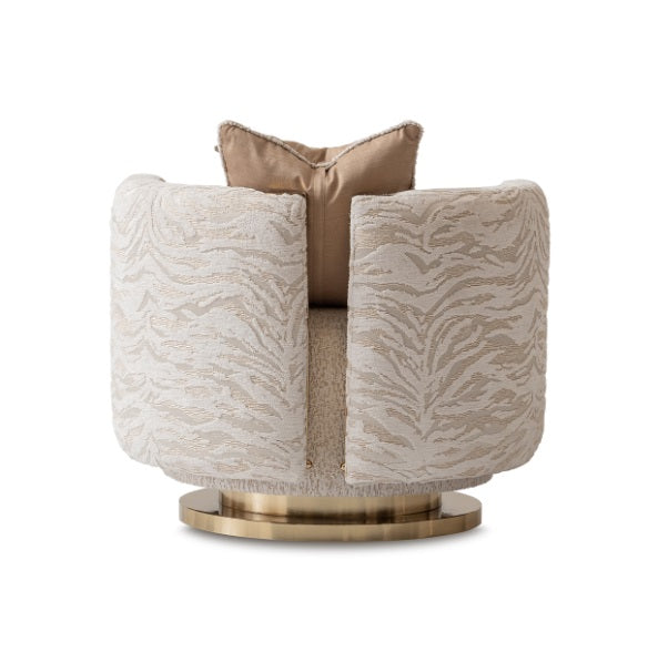 AICO Furniture Savannah Breeze Swivel Chair Cashmere in Bright Gold - Visions in Furniture (La Mirada, CA)