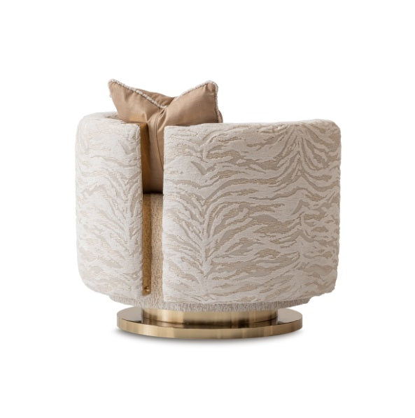 AICO Furniture Savannah Breeze Swivel Chair Cashmere in Bright Gold - Visions in Furniture (La Mirada, CA)