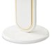 AICO Furniture Sassani Accent Table in Pearl White/Gold - Visions in Furniture (La Mirada, CA)