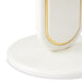 AICO Furniture Sassani Accent Table in Pearl White/Gold - Visions in Furniture (La Mirada, CA)