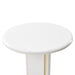 AICO Furniture Sassani Accent Table in Pearl White/Gold - Visions in Furniture (La Mirada, CA)