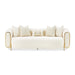 AICO Furniture Sassani Sofa Crepe in Gold - Visions in Furniture (La Mirada, CA)