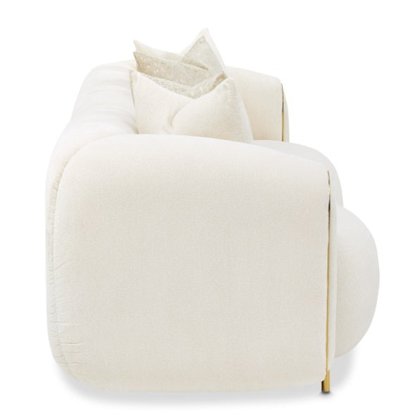 AICO Furniture Sassani Sofa Crepe in Gold - Visions in Furniture (La Mirada, CA)