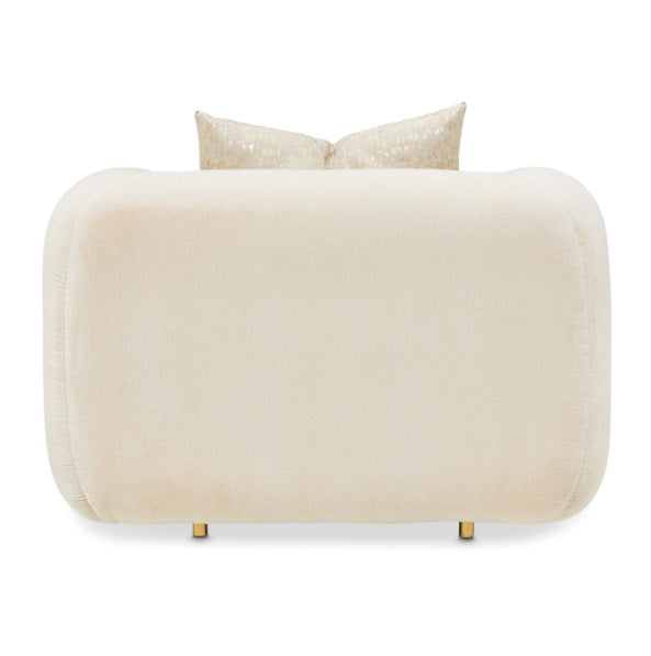 AICO Furniture Sassani Chair Crepe in Gold - Visions in Furniture (La Mirada, CA)