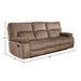 Parker Living Chapman - Kona Manual Reclining Sofa Loveseat and Recliner - MCHA-421-KON