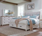 Parker House Americana Modern Bedroom King Shelter Bed with Dresser and Mirror