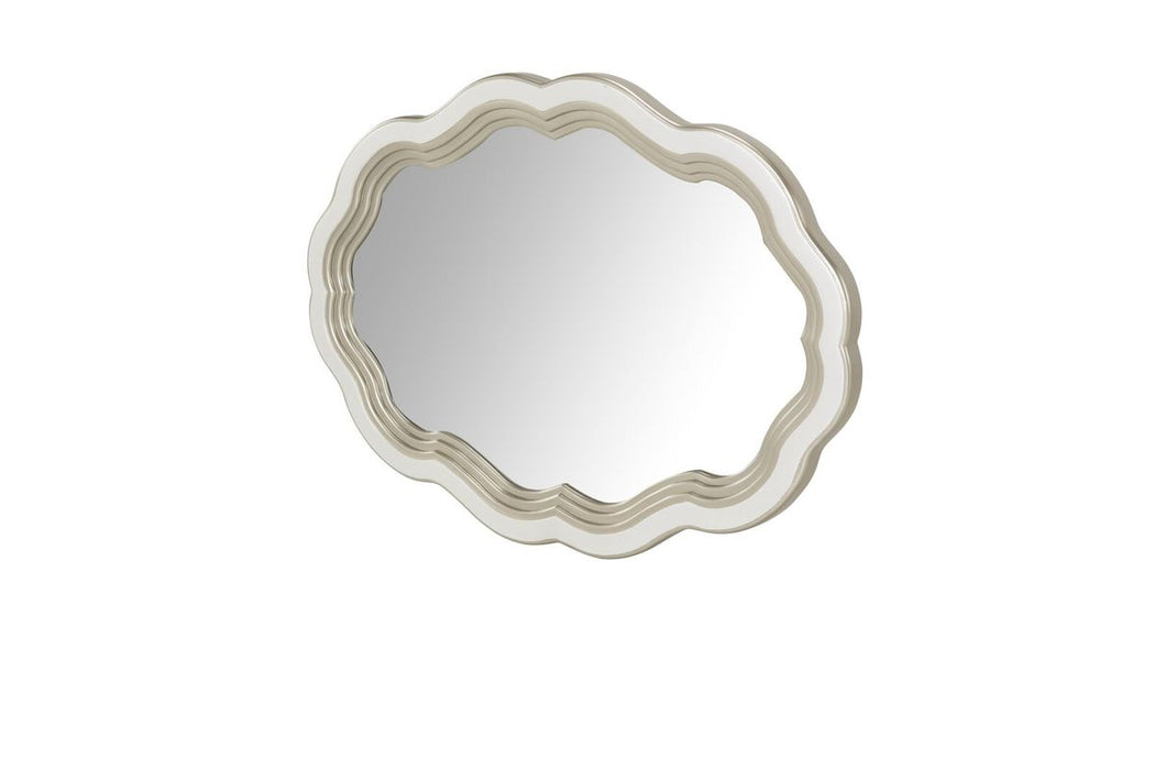 AICO London Place Wall Mirror in Creamy Pearl - Visions in Furniture (La Mirada, CA)