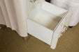 AICO London Place Vanity/Desk in Creamy Pearl - Visions in Furniture (La Mirada, CA)