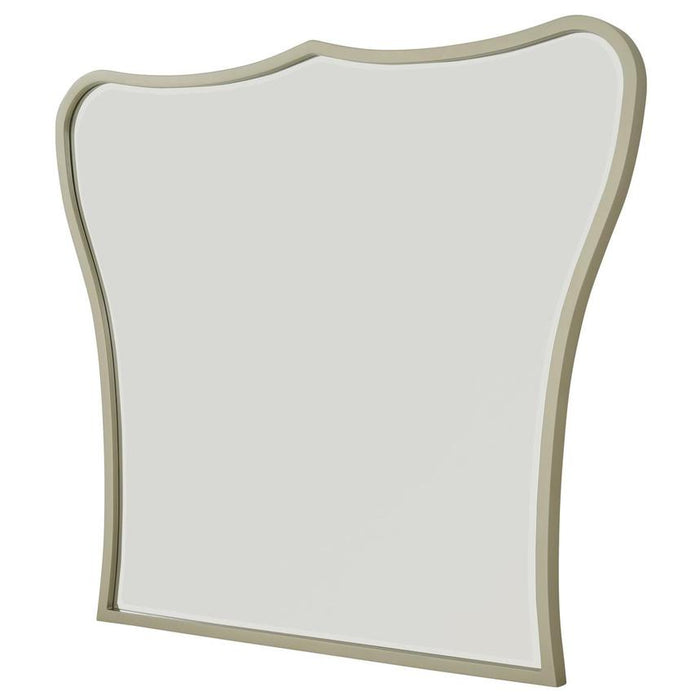 AICO London Place Vanity Mirror in Platinum - Visions in Furniture (La Mirada, CA)